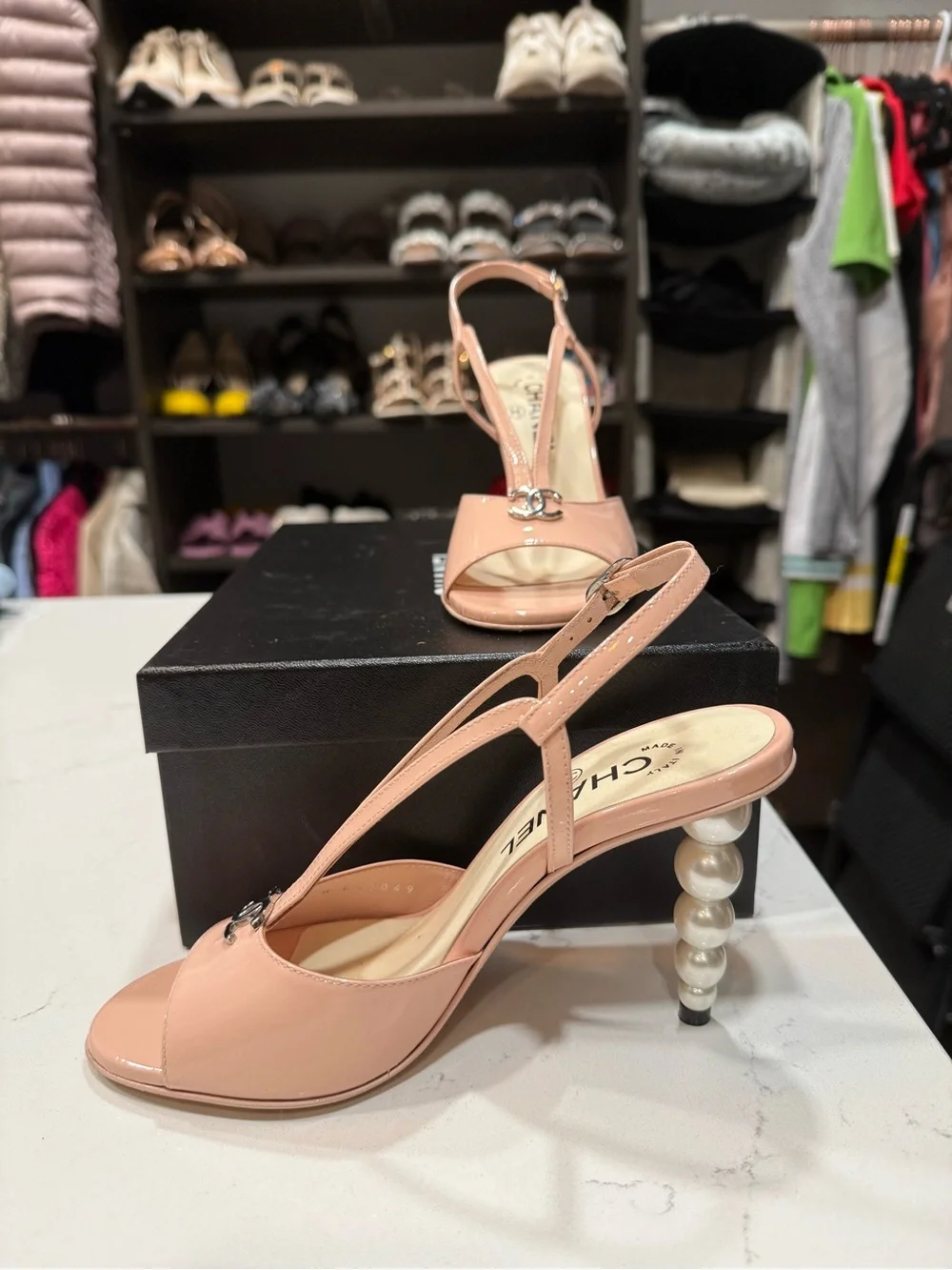 CHANEL slingback heels
